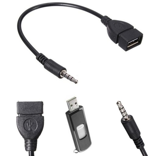 Átalakító 3,5 mm-es csatlakozó USB-re