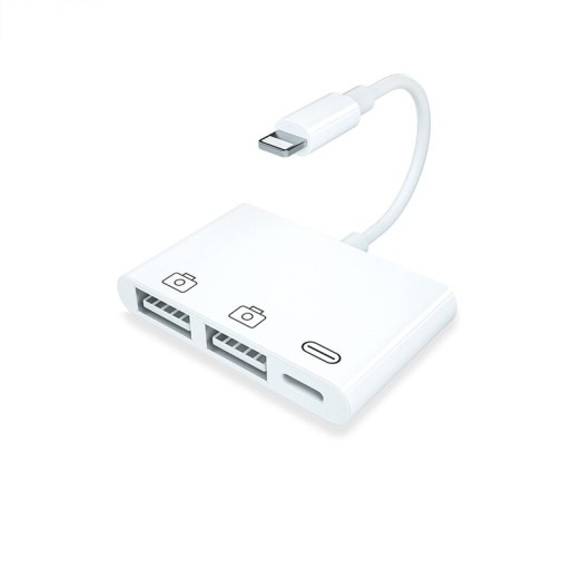 Átalakító az Apple iPhone Lightning-re 2x USB / Lightning-ra