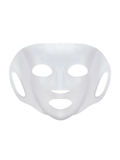 Återanvändbar silikonansiktsmask Transparent silikonmask för att främja hudproduktabsorption Silikon Anti-Slip ansiktsinpackning 21,5 x 29 cm