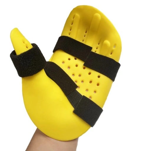 Attelle orthopédique pour main gauche 18 cm orthèse de réhabilitation avec bandes réglables