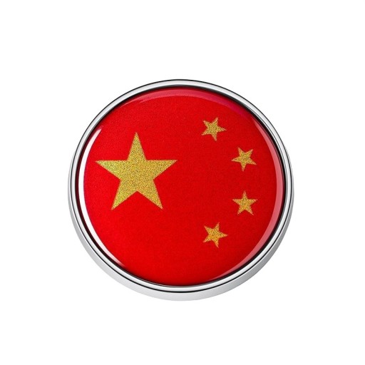 Aufkleber mit chinesischer Flagge
