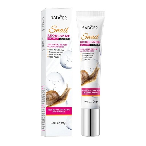 Augencreme mit Collagen und Schneckenextrakt 20 g Faltenglättung Hautstraffung Feuchtigkeitsversorgung Reduzierung von Schwellungen und Augenringen