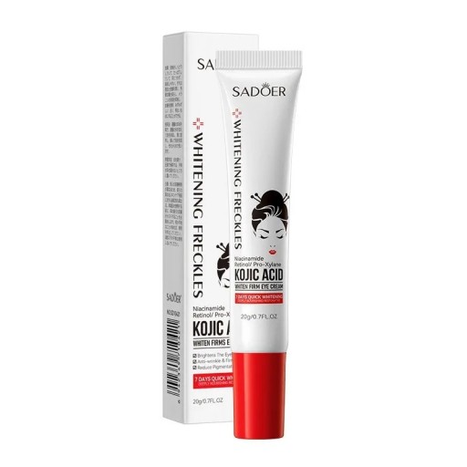 Augencreme mit Kojisäure 20 g – Hautaufhellend, gegen Augenringe und Schwellungen, feine Fältchen und Hautalterung