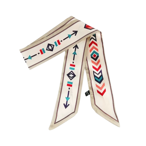 Aura elegance πολυτελές γυναικείο μακρύ φουλάρι Ετήσια μόδα κάλυμμα κεφαλής Κορδέλα για τα μαλλιά Στυλιστική έμφαση στην τσάντα