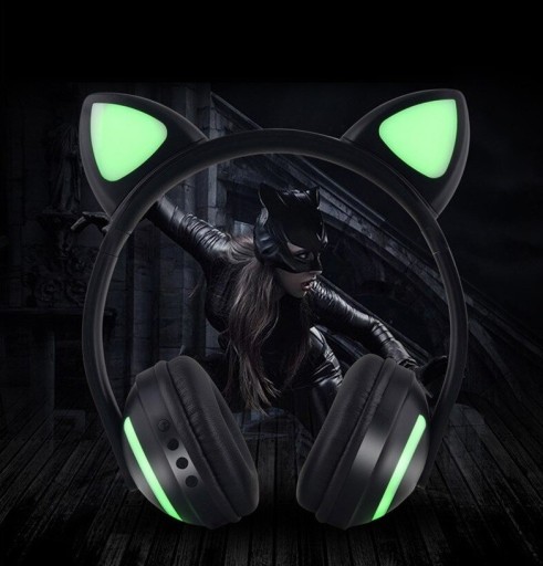 Auscultadores com iluminação LED