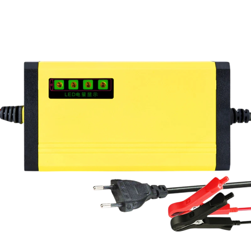 Auto-acculader 12V 2A met LED-display Pulsreparatie Loodzuuraccu&#39;s 220V EU-stekker voor auto&#39;s, motoren, vrachtwagens, AGM GEL