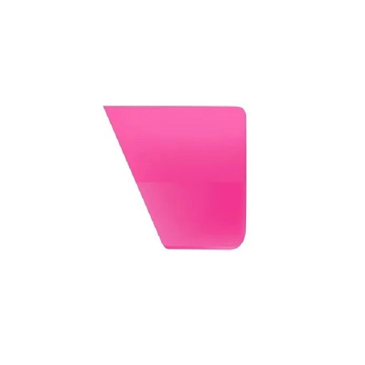 Auto- en raamrubber met een afgeschuind profiel 6 x 2,9 cm roze compacte handrubber voor autoruiten en glazen oppervlakken