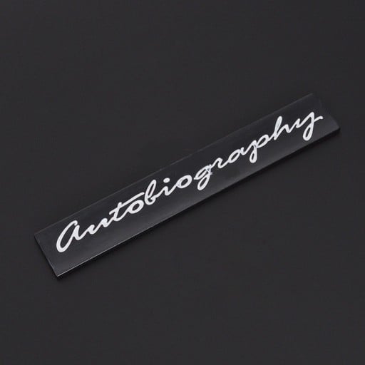 Autó matrica Autobiography
