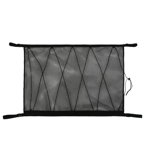 Auto plafondnet 78x54 cm zwarte opbergnet voor plafond bagage-organizer met gespen voor interieur van de auto