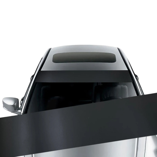 Auto zonnescherm voor voorruit 20x150 cm Mat zwart Interieur bescherming tegen de zon Temperatuurverlaging van de auto Glasdecoratie