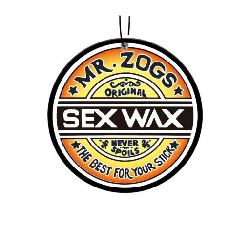 Autóba akasztható légfrissítő kerek SEX WAX mintával, tartós illat, színes, autó belsejébe, tükörre
