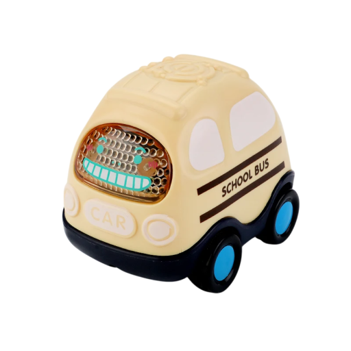 Autobús escolar infantil Coche de juguete para niños y niñas a partir de 1 año Juguete seguro para niños pequeños Regalo para niños de 1 a 3 años Desarrollo de la motricidad y la imaginación