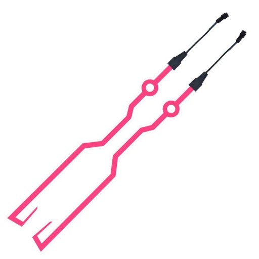 Autocolant luminos reflectorizant LED pentru cască de bicicletă și motocicletă, decorațiune autoadezivă, bandă de baterii 2x AA impermeabilă