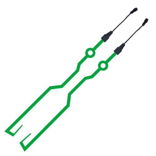 Autocolant luminos reflectorizant LED pentru cască de bicicletă și motocicletă, decorațiune autoadezivă, bandă de baterii 2x AA impermeabilă Autocolant luminos reflectorizant LED pentru cască de bicicletă și motocicletă, decorațiune autoadezivă, bandă de baterii 2x AA impermeabilă