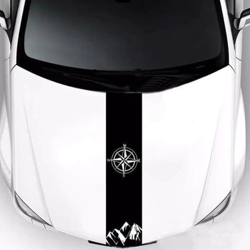 Autocolant pentru capotă Mașină Autocolant decorativ mare pentru autotuning Folie autocolantă puternică cu aderență ridicată Decorație de protecție