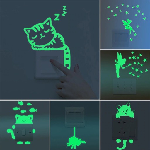 Autocolante luminoso para interruptor
