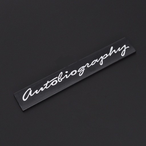 Autocolante para carro Autobiography