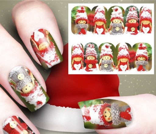 Autocolantes de Natal para Unhas 10 pcs