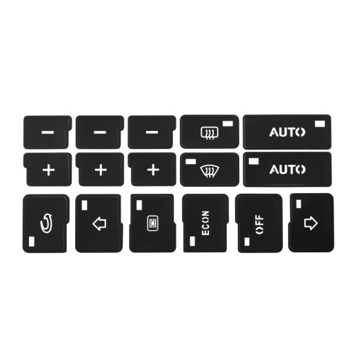 Autocolantes para botões no carro