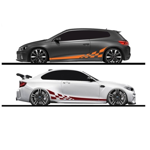 Autocolantes para carro faixas de corrida 2 pcs