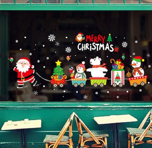 Autocollant de Noël pour verre