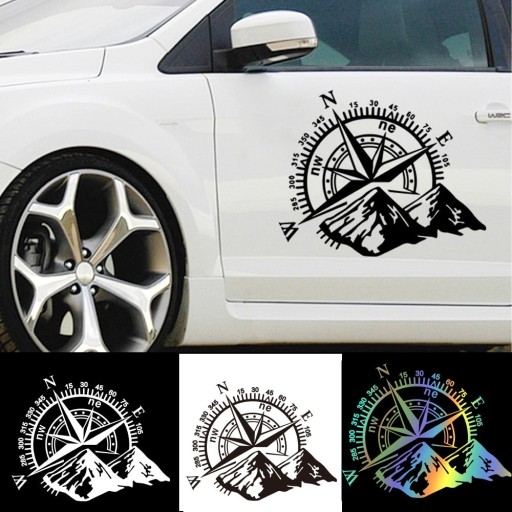 Autocollant de voiture compas A1517