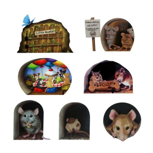 Autocollant mural souris 7 pcs