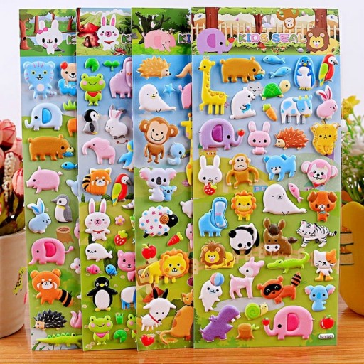 Autocollants 3D animaux E107