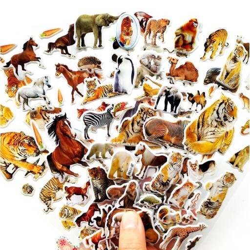 Autocollants 3D animaux