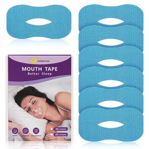 Autocollants anti-ronflement en forme de O Bandes adhésives pour empêcher la respiration par la bouche Autocollants pour la bouche contre le ronflement Pour enfants et adultes 30 pièces