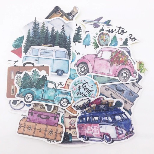 Autocollants de voyage 24 pcs E289