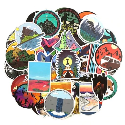 Autocollants de voyage 50 pcs E276