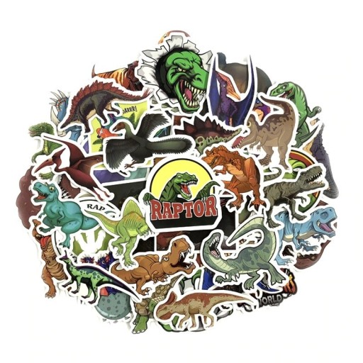 Autocollants dinosaures 50 pcs E335
