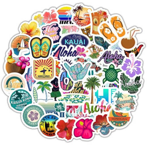 Autocollants été 50 pcs A1782