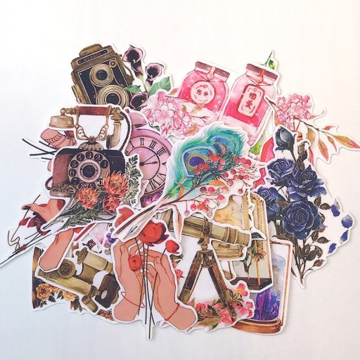 Autocollants fleurs 22 pcs A1799