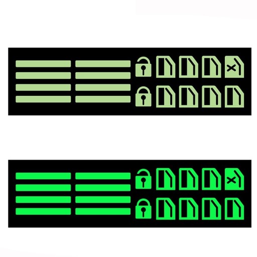 Autocollants fluorescents