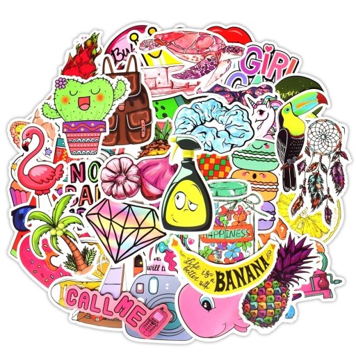 Autocollants pour filles 50 pcs E246