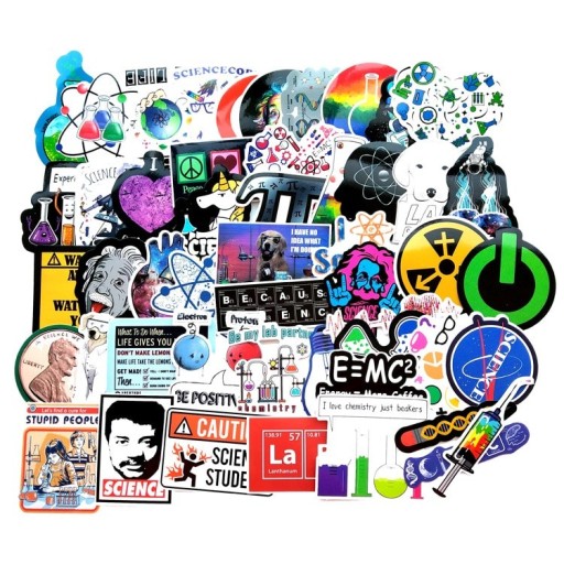 Autocollants scientifiques 50 pcs E146
