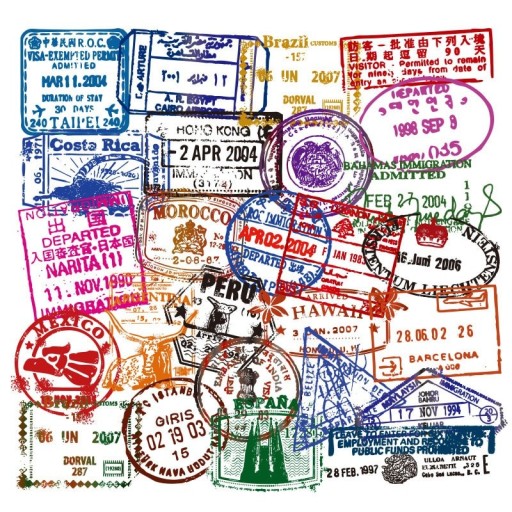 Autocollants timbres postaux 50 pcs A1771