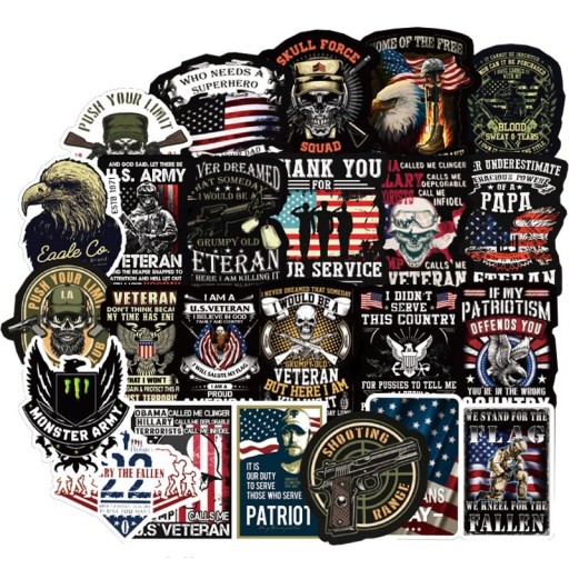Autocollants USA 50 pcs A1796
