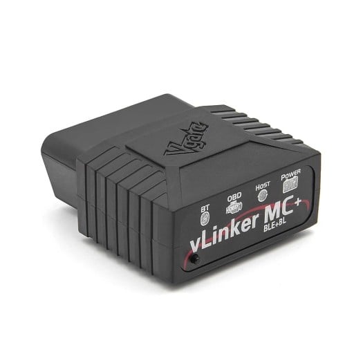 Autodiagnostisk OBD2 scanner med Bluetooth 4.0 til Android og iOS med 2 kB buffer, automatisk søvn og brugerdefinerede kommandoer sort