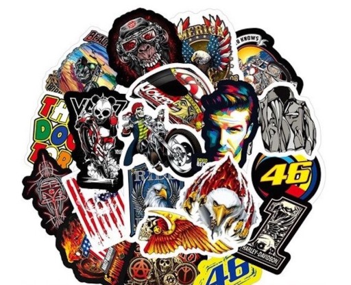 Αυτοκόλλητα για μοτοσικλετιστές 50 τεμ E227