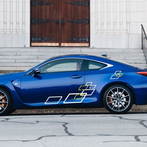 Αυτοκόλλητο για το πλάι του αυτοκινήτου 2 τμχ