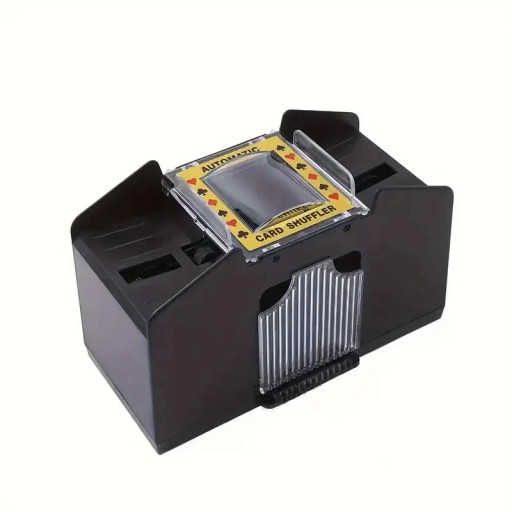 Automatic Card Shuffler for 1–2 Decks Suitable for Poker, Canasta, Rummy and Other Card Games Battery Operated