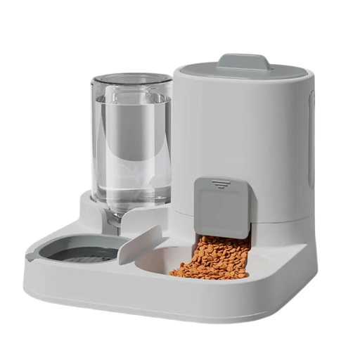 Automatický dávkovač vody a krmítko pro kočky 25 x 23 x 21 cm Gravitační systém s filtrem 800 ml voda a 1600 ml krmivo Miska 2v1 Automatický dávkovač vody a krmítko pro kočky 25 x 23 x 21 cm Gravitační systém s filtrem 800 ml voda a 1600 ml krmivo Miska 2v1