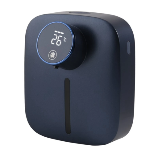 Automatický nástěnný pěnový dávkovač mýdla 320 ml LED displej Bezdotykový senzor Dobíjení přes USB TYP-C Nástěnná montáž bez vrtání