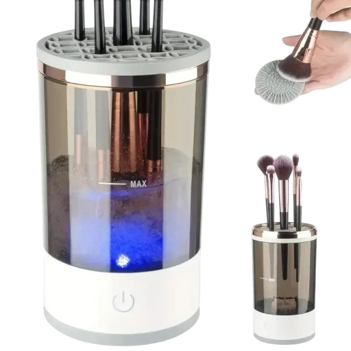Automatische elektrische borstelreiniger 3-in-1 USB-C reiniging drogen houder voor make-up borstels