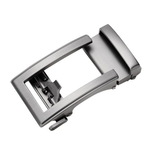 Automatische Schnalle für Herren aus Metalllegierung für Ledergürtel, 3,3 – 3,5 cm, austauschbare Schnalle, elegante Metallschnalle