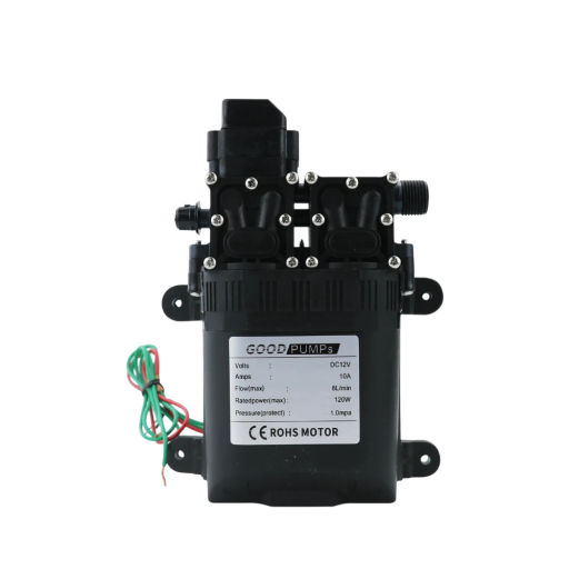 Automatisches Membranwasserpumpe 12V 120W 8l/min selbstansaugende Hochdruckpumpe für Wohnmobile und Bewässerung