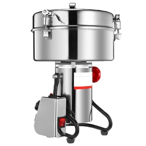 Automatisk kværn i rustfrit stål til korn, kaffe og krydderier 4500 g 5000 W 220 V elektrisk højhastighedskværn 41 x 26 x 14 cm